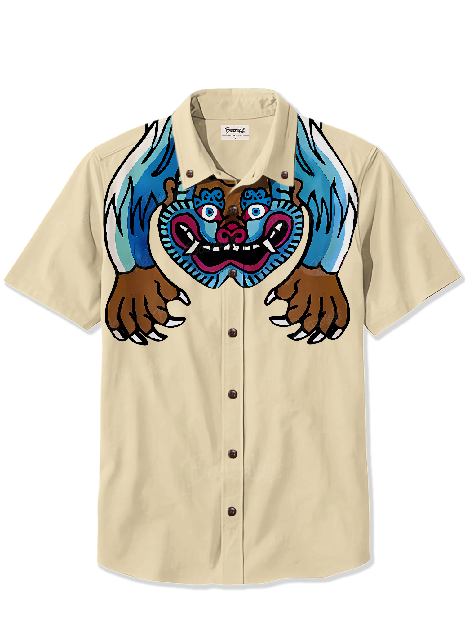 Orangutan On Shoulders Retro - 100% Cotton Shirt