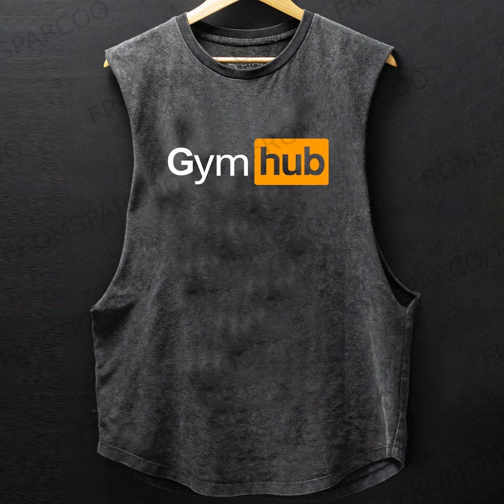 GYMHUB SCOOP BOTTOM COTTON TANK