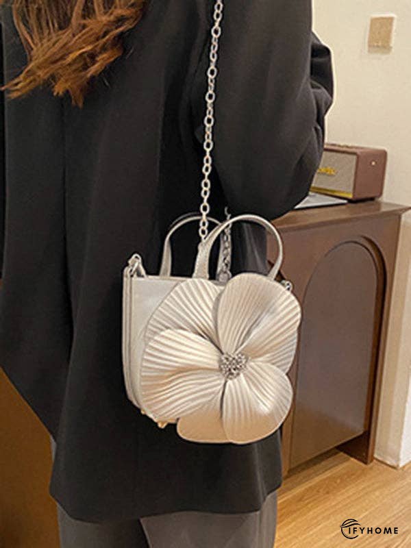 Flower Shape Pleated Split-Joint Bags Crossbody Bags Handbags Tote Bags | IFYHOME