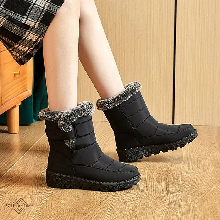 Sale\ UK4.5-UK8	Blue\ Stunahome Orthopedic Women Warm WaterProof High Top Boots shopify Stunahome.com