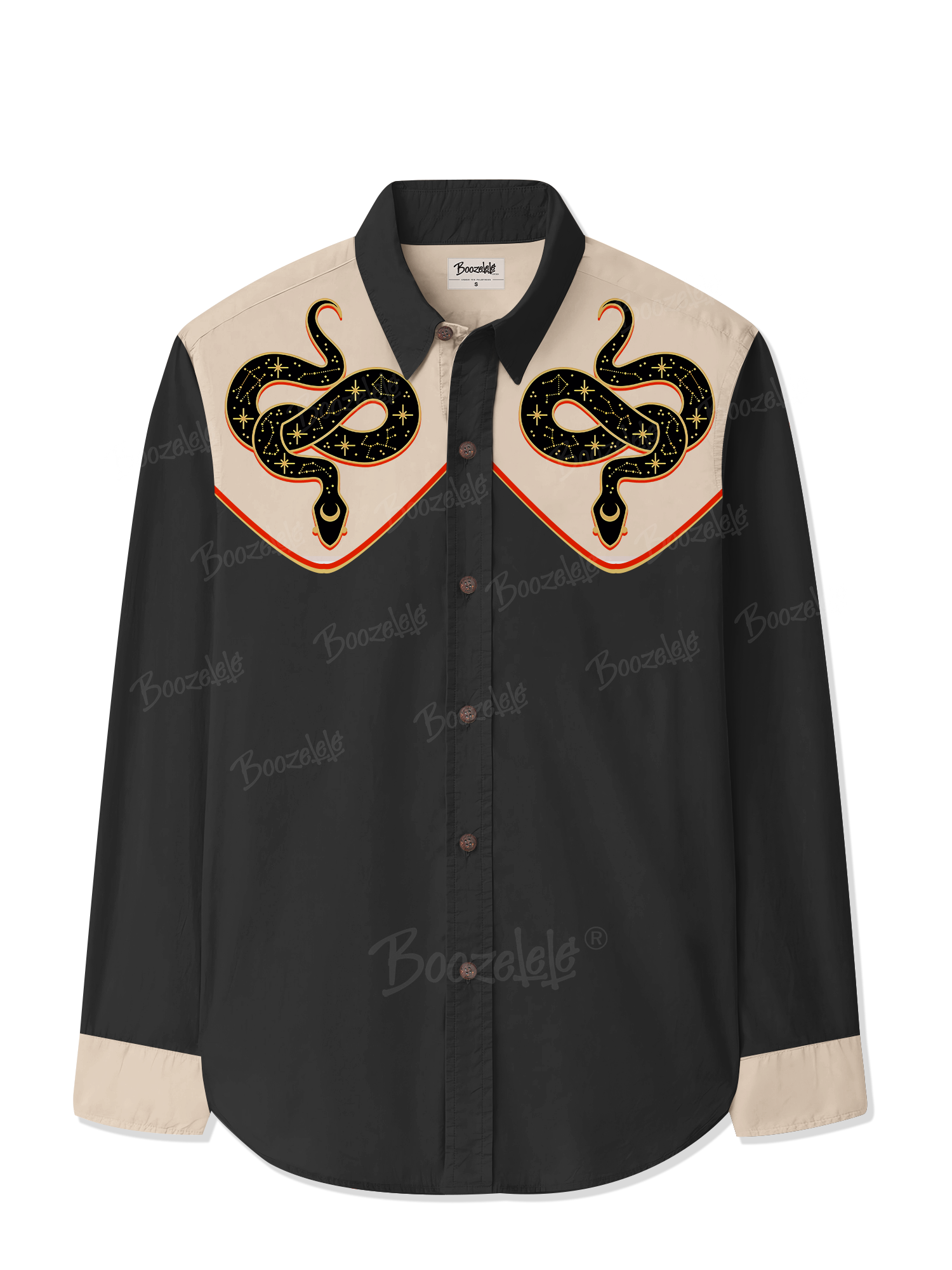 Retro Snake - 100% Cotton Long Sleeves Shirt