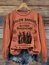 Graphic Tee Women's Salem Witch Convention Casual Sweatshirt