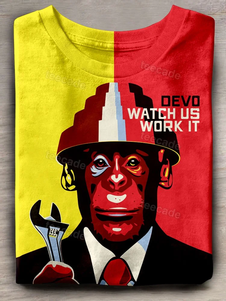 Teecade Devo Band Art Print T-shirt