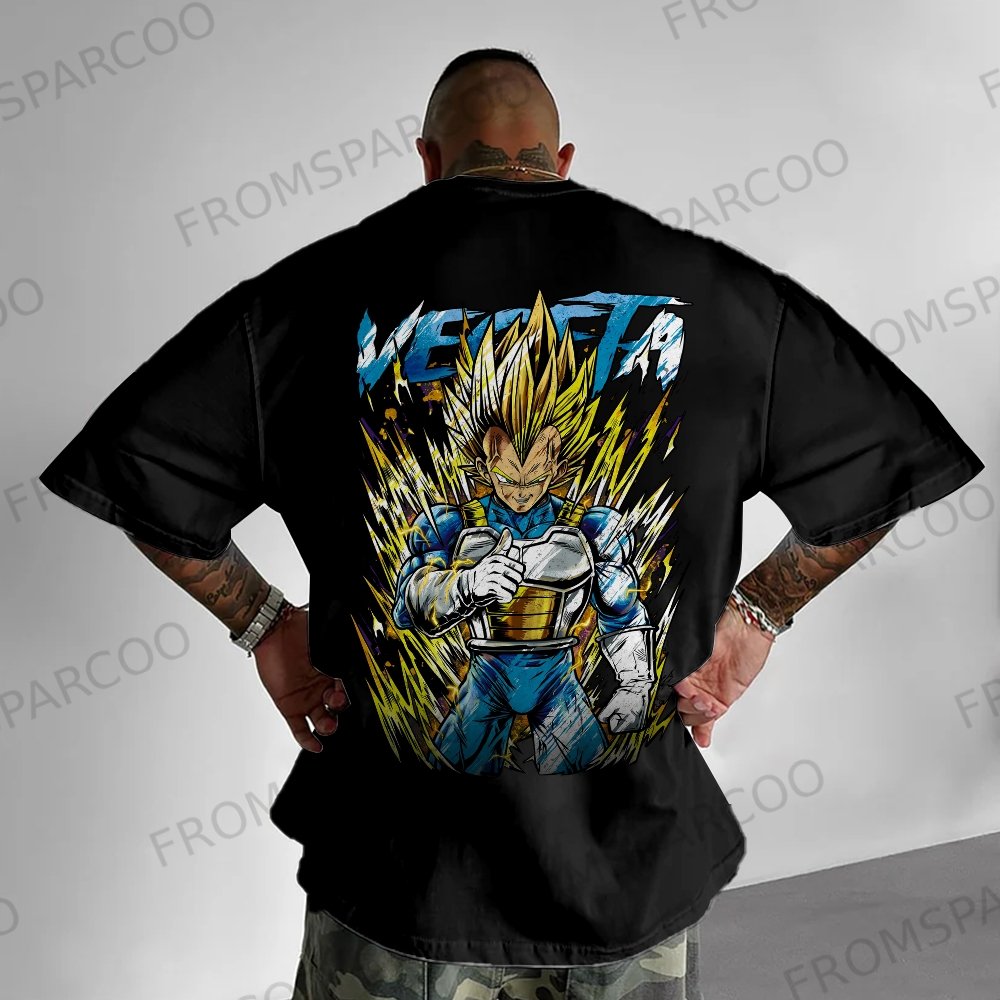Unisex Casual Cotton Anime Printed T-Shirt