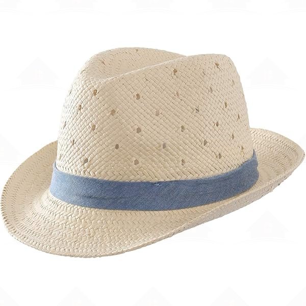 Home Prefer Kids Summer Straw Hat for Baby Infant Toddler Boys Fedora Beach Sun Hat