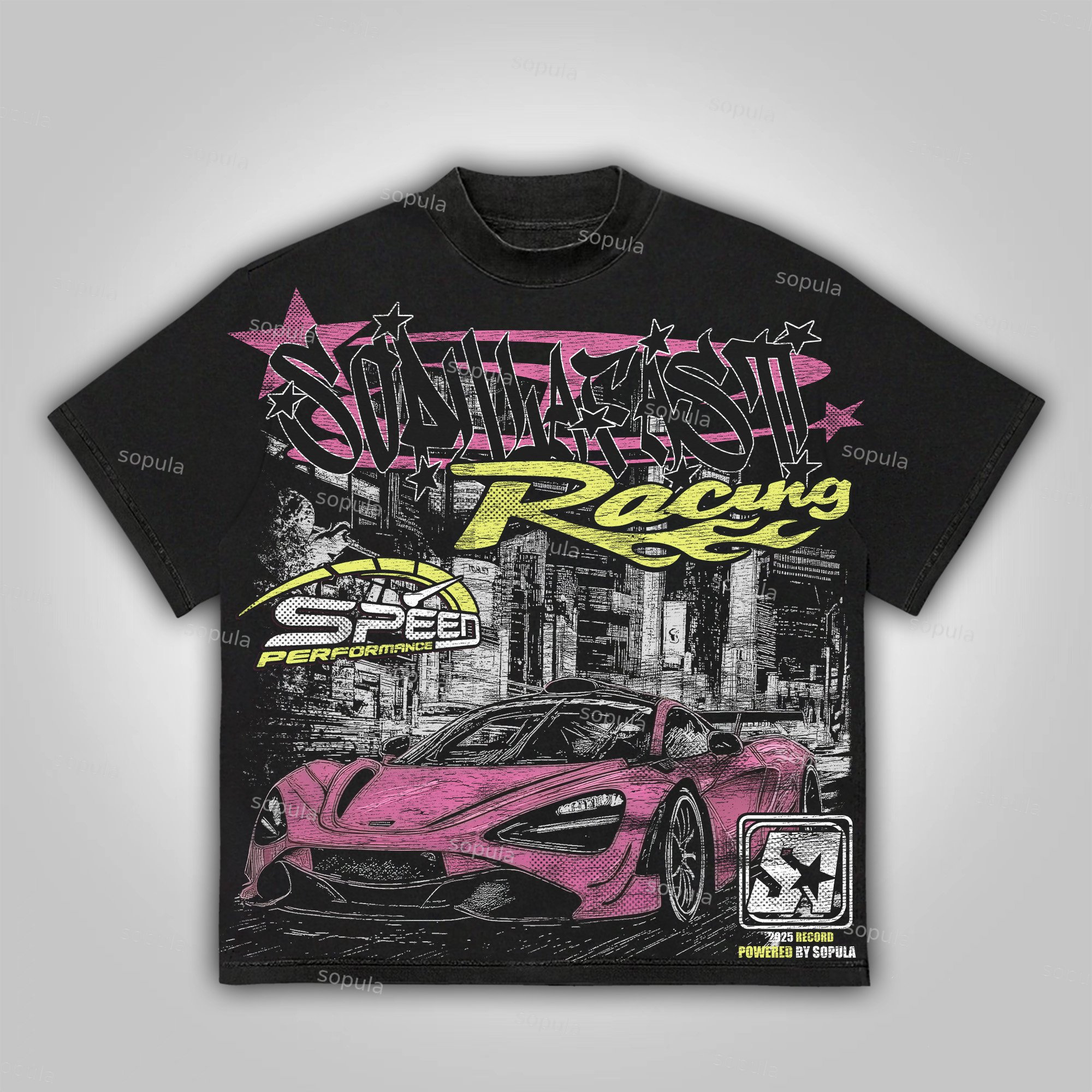 Sopula Y2k Fast Racing Make Vintage Graphics Cotton T-Shirt