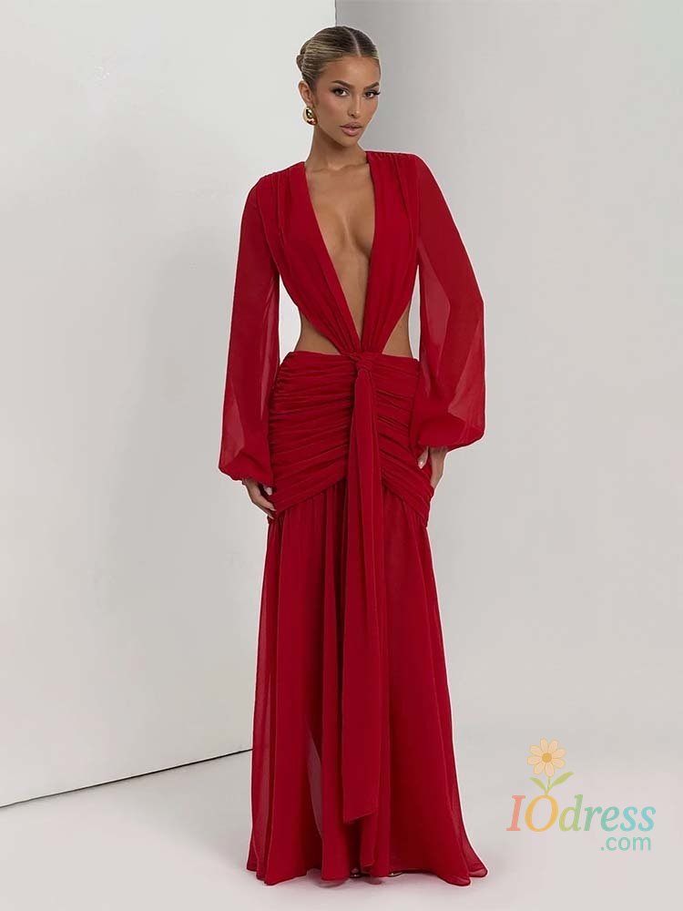 IO Dress Townlike Pleated Slim Bodycon Maxi Long Dress Women Off Shoulder 2025 Autumn Winter Dress Lace Patchwork Sexy Party Dresses