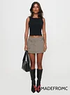Paltrow Cargo Mini Skort Washed Brown Petite