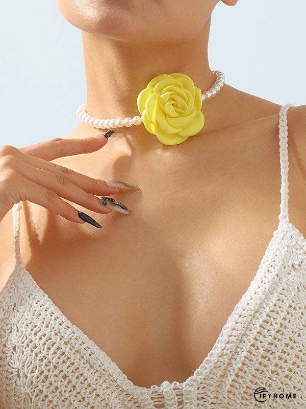 Three-Dimensional Flower Necklaces Accessories | IFYHOME