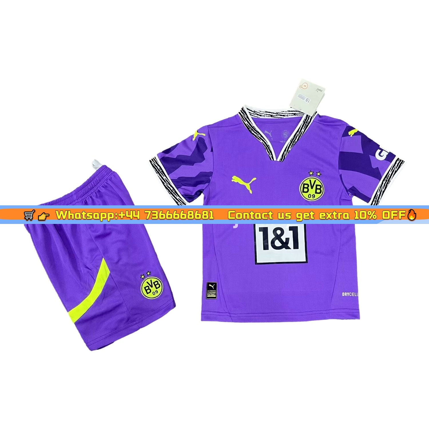 Dortmund 24-25 Purple Goalkeeper Special Edition Kids Kit