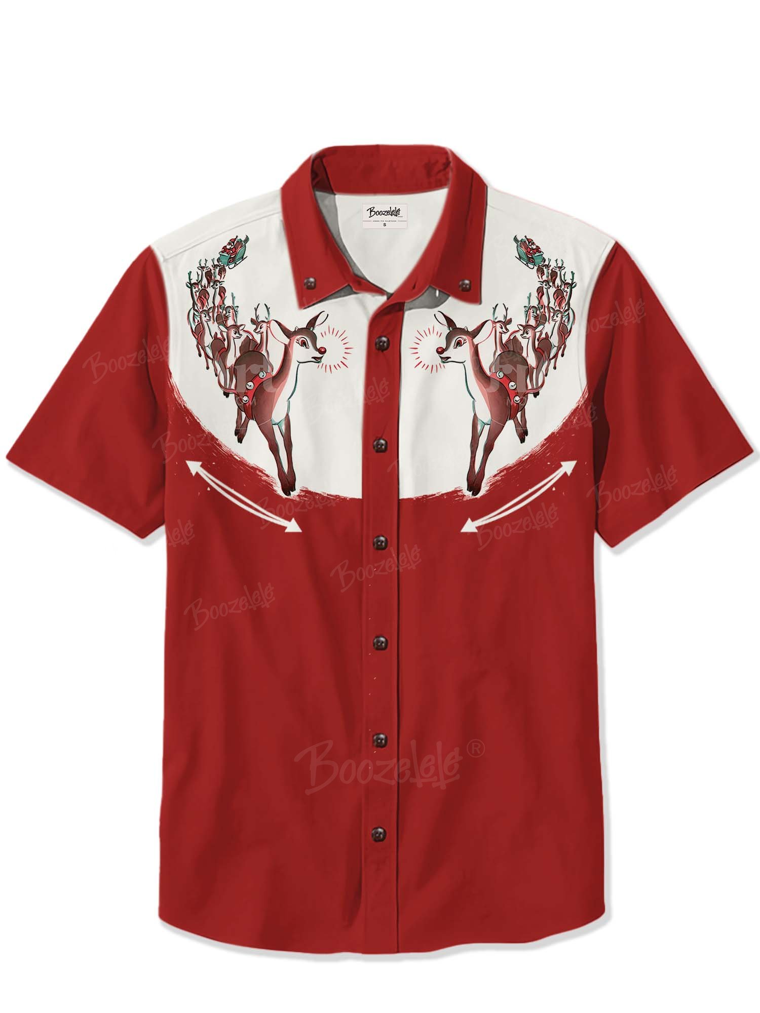 Christmas Red Nosed Reindeer - 100% Cotton Shirt