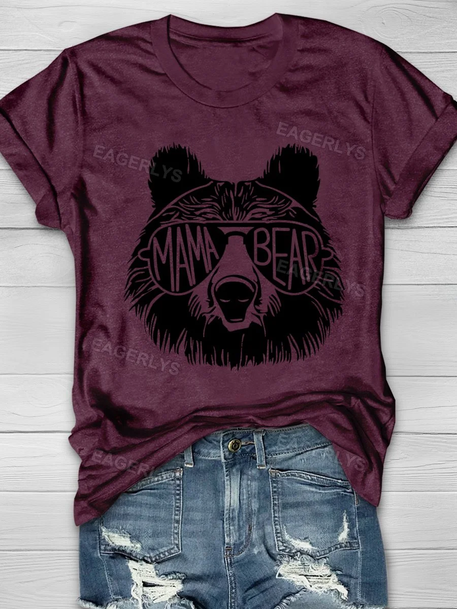 Eagerlys Mama Bear Short Sleeve T-shirt Eagerlys