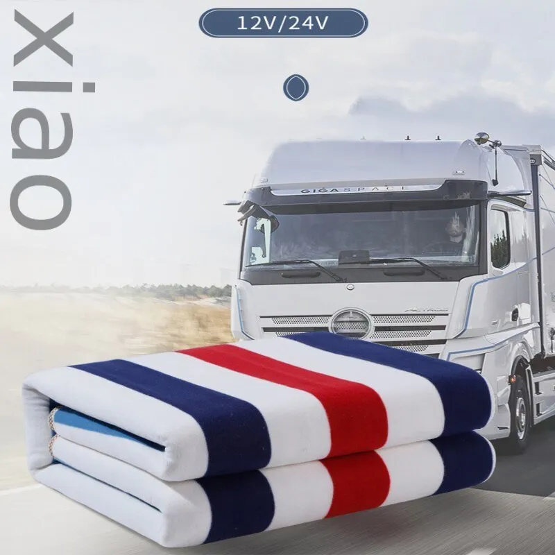 Electric-blanket-Car Electric Blanket 12V24V Bed Heating Warmer Soft Thicker Heater Thermostat Mat Winter Body Safe Electric Blanket Mattress Car-Electric-blanket