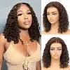 Glueless Loose Wavy Bob 150% High Density Drawstring Hair Wig For Beginners