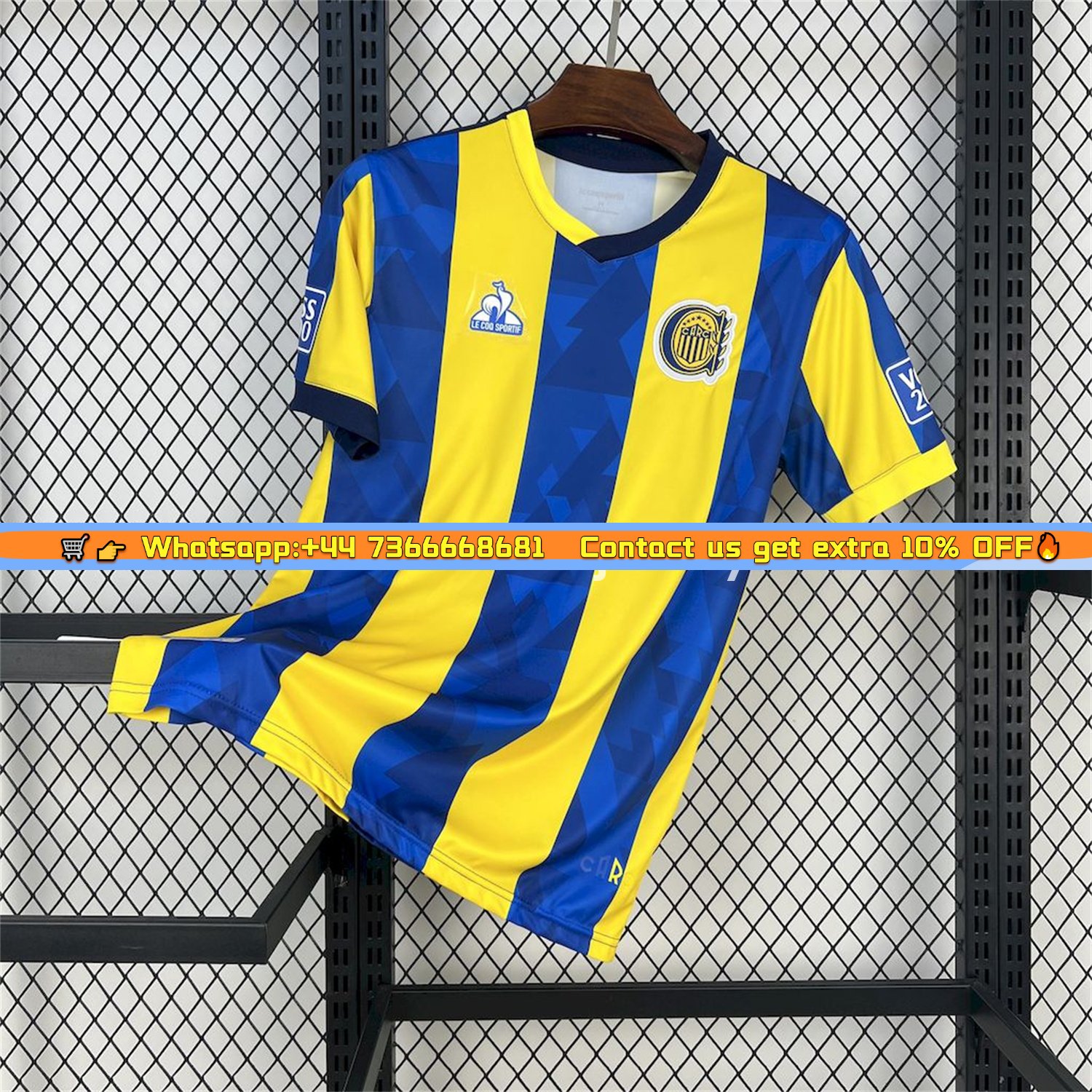 Rosario Central 25-26 Home Unsponsored Jersey - Fans Version