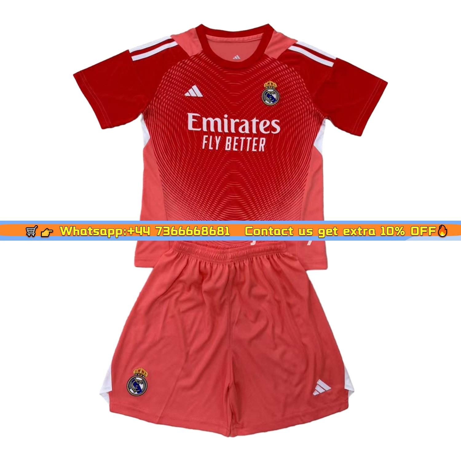 Real Madrid 25-26 Red Goalkeeper Kids Kit