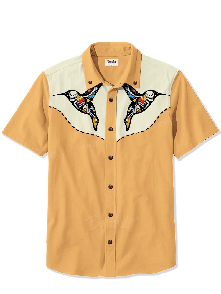Skull bird - 100% Cotton Shirt