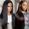 Glueless New Black Natural Hairline Long Hair Straight Wig