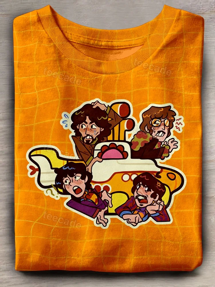 Teecade The Beatles Band Art Print T-shirt