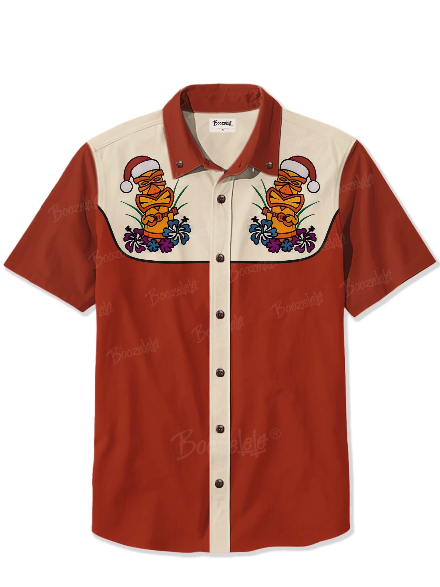 Christmas TIKI Santa - 100% Cotton Shirt