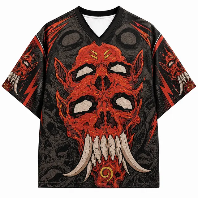 Street Demon Mask Short Sleeve Jersey