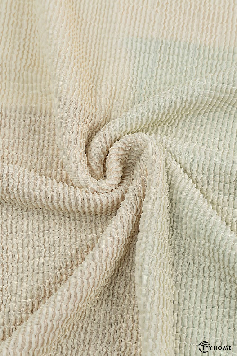 Patchwork Color Block Ribbed Long Sleeve Top | IFYHOME