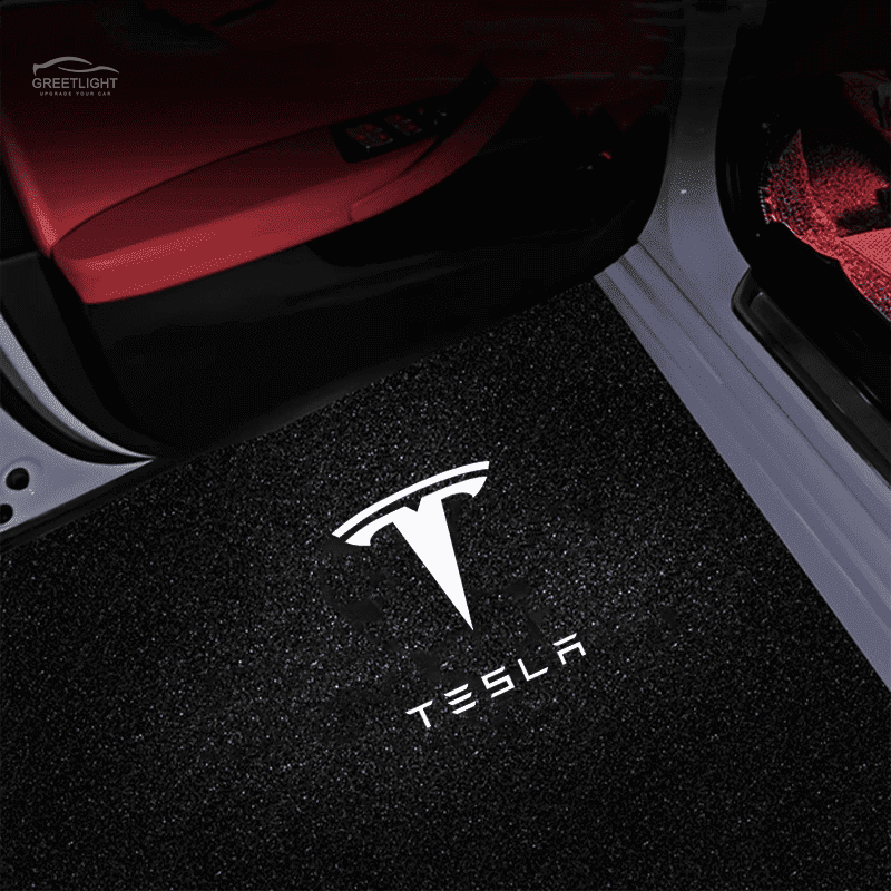 Tesla-Compatible Ultra-HD Door Projector Lights