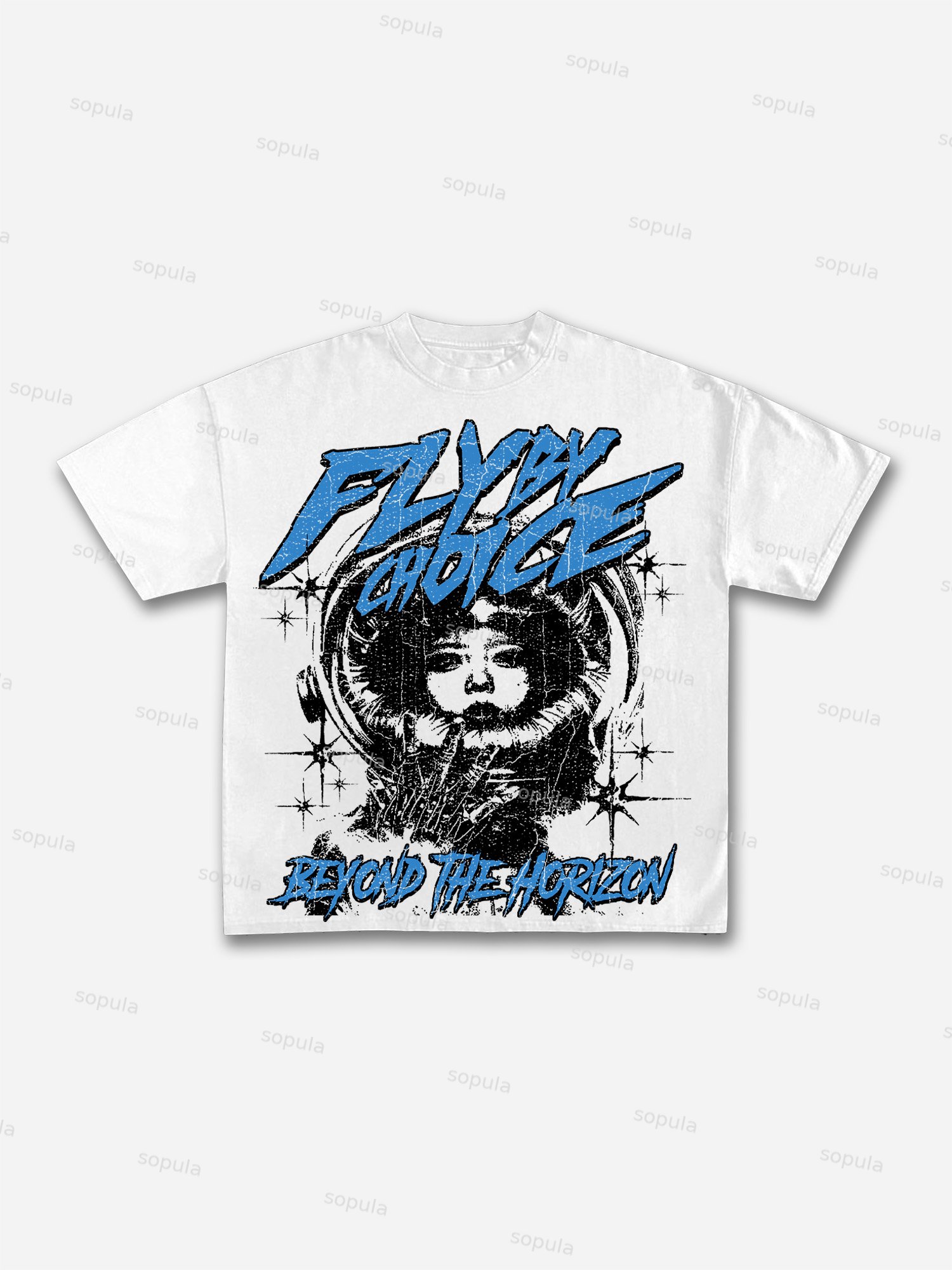 Fly By Choice Print Cotton T-shirt