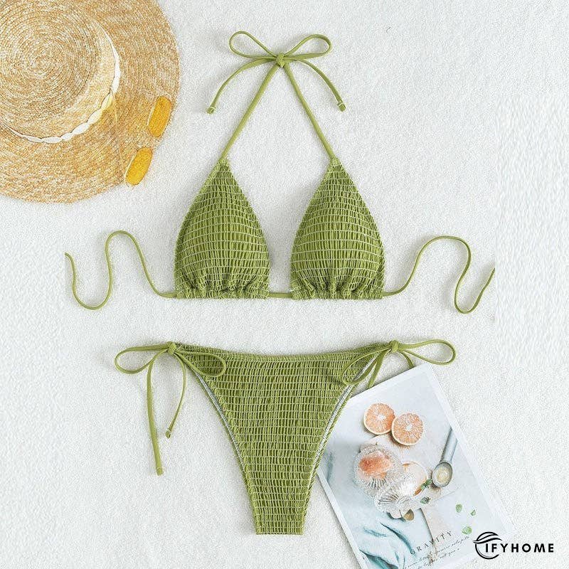 Triangle Cup Bikini With Halter Neck Strap | IFYHOME