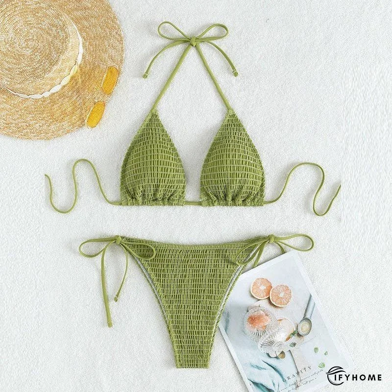 Triangle Cup Bikini With Halter Neck Strap | IFYHOME