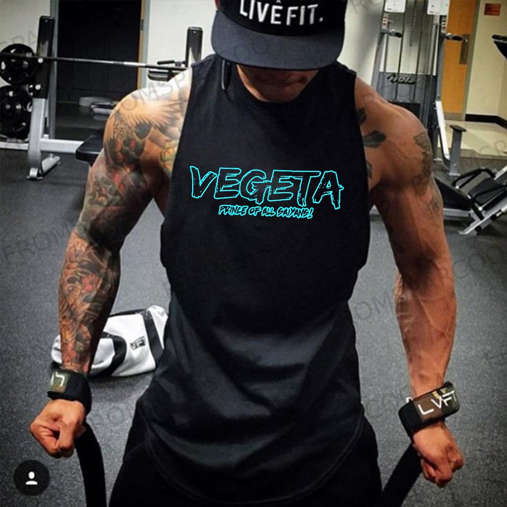 Casual Dragon Ball Anime Vegeta Fitness Tank Top