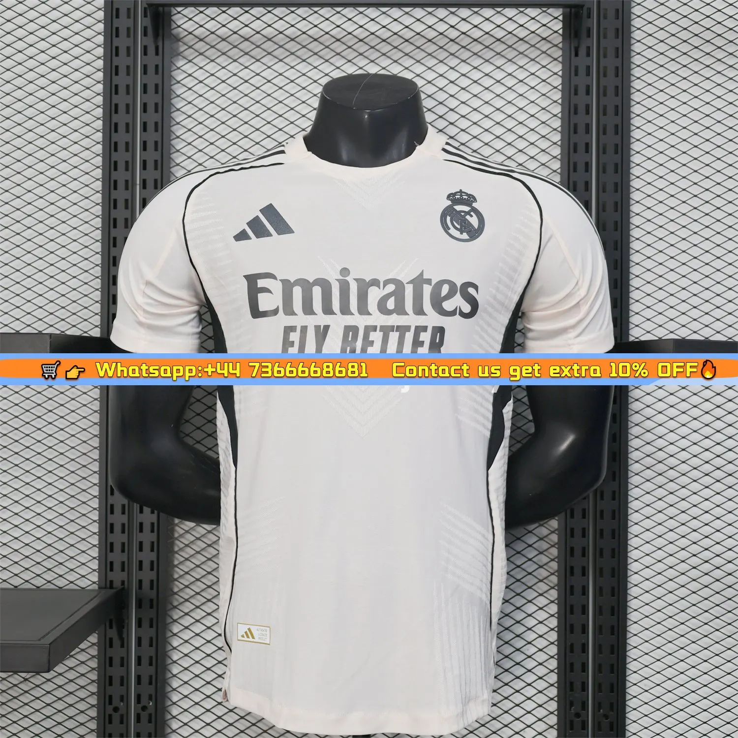 Real Madrid 25-26 Beige Training Jersey - Player Version