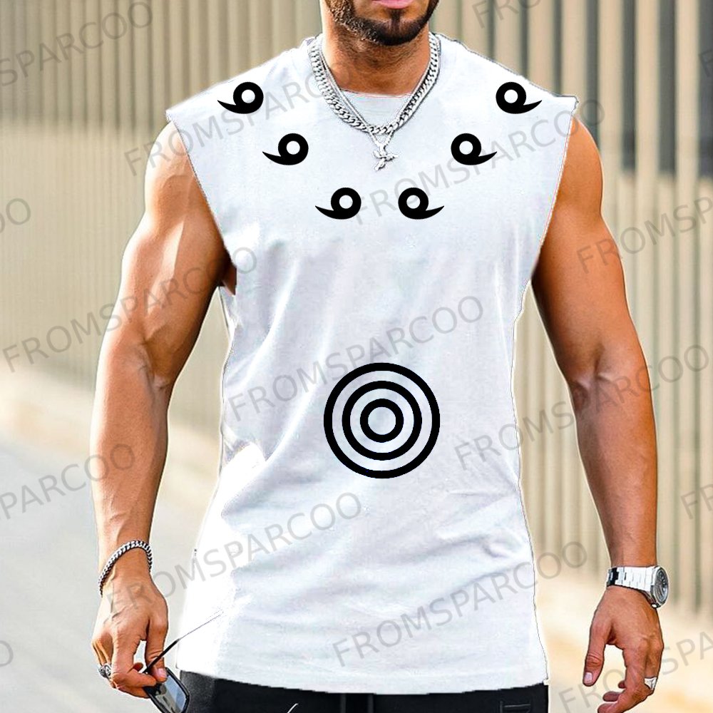 Men's Anime Print Casual Sports Vest
