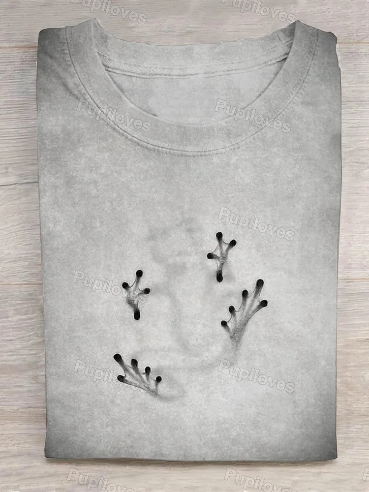 Pupiloves Pupiloves  The Frog Footprints T-shirt