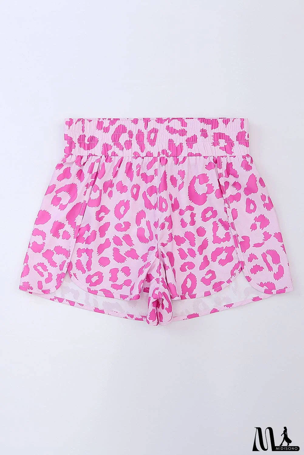 Leopard Elastic Waist Shorts