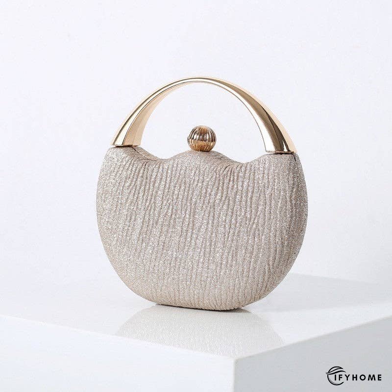 Stylish Vintage Pink Round Arc Evening Clutch | IFYHOME