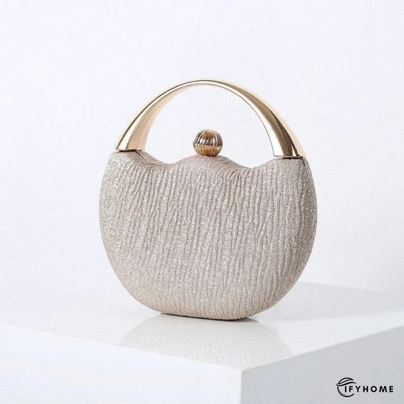 Stylish Vintage Pink Round Arc Evening Clutch | IFYHOME