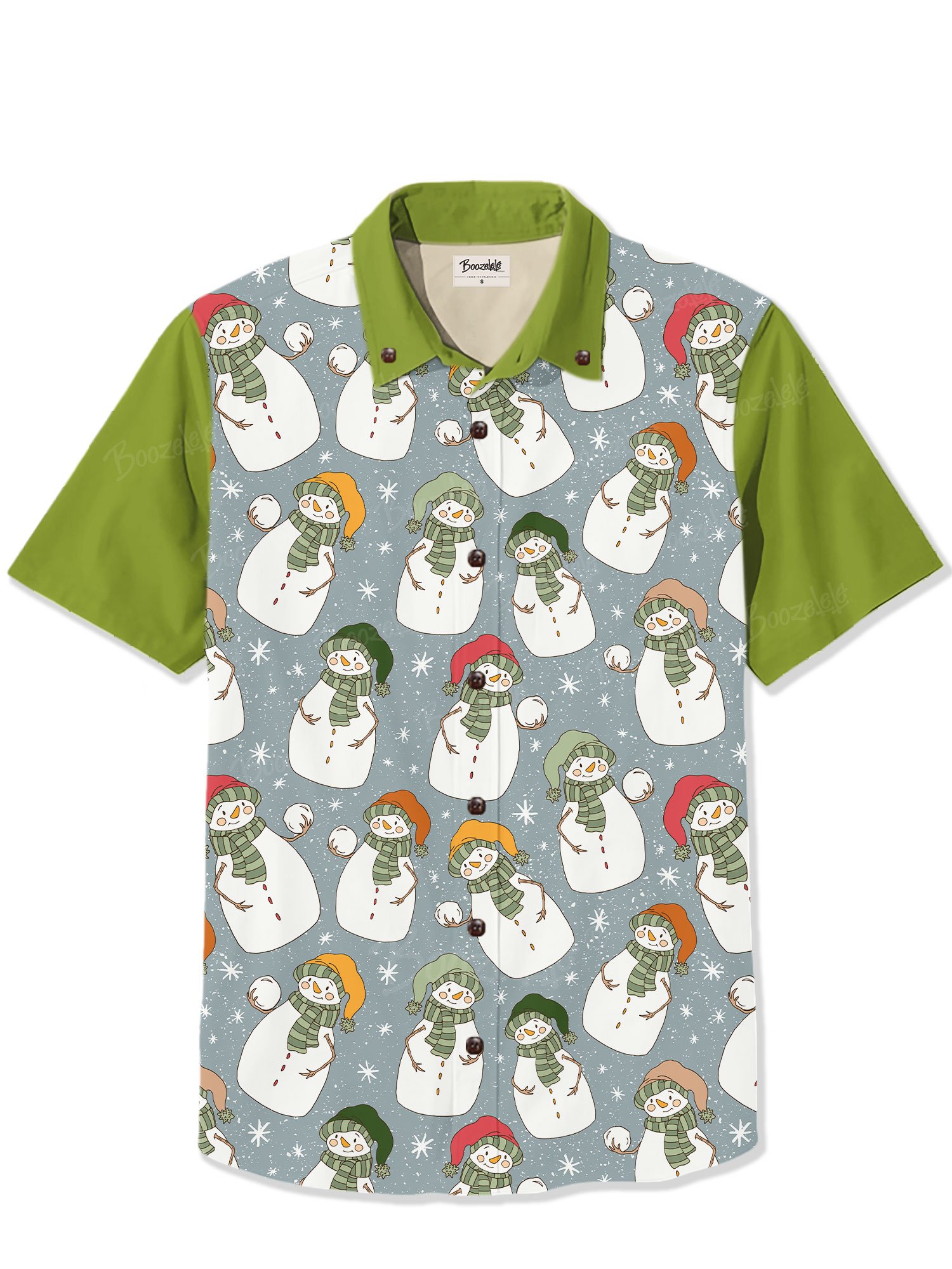 【Olena Kovalova X Boozelele】 Snowman - 100% Cotton Shirt