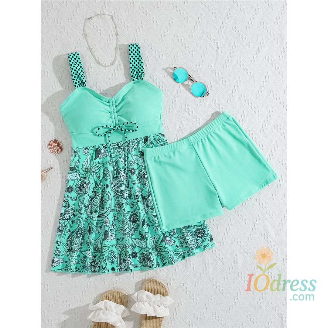 IO Dress S - XXL Printed Padded Female Swimsuit High Waist Bikini Women Swimwear Two-pieces Bikini set Bather Bathing Suit Swim K6571