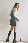 Koa Denim Mini Dress in Light Wash