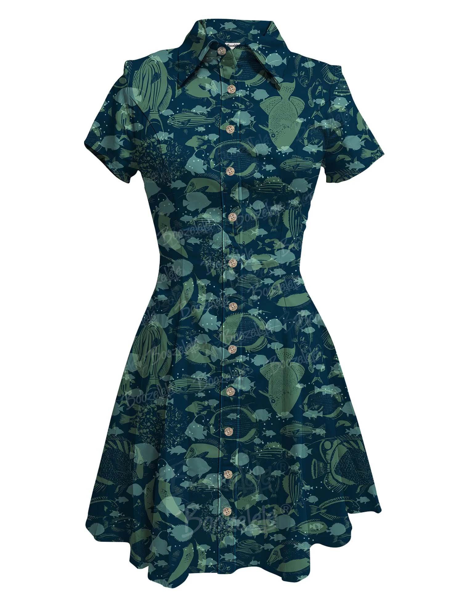 【Annick X Boozelele】Fish Criss-Cross - 100% Cotton Dress