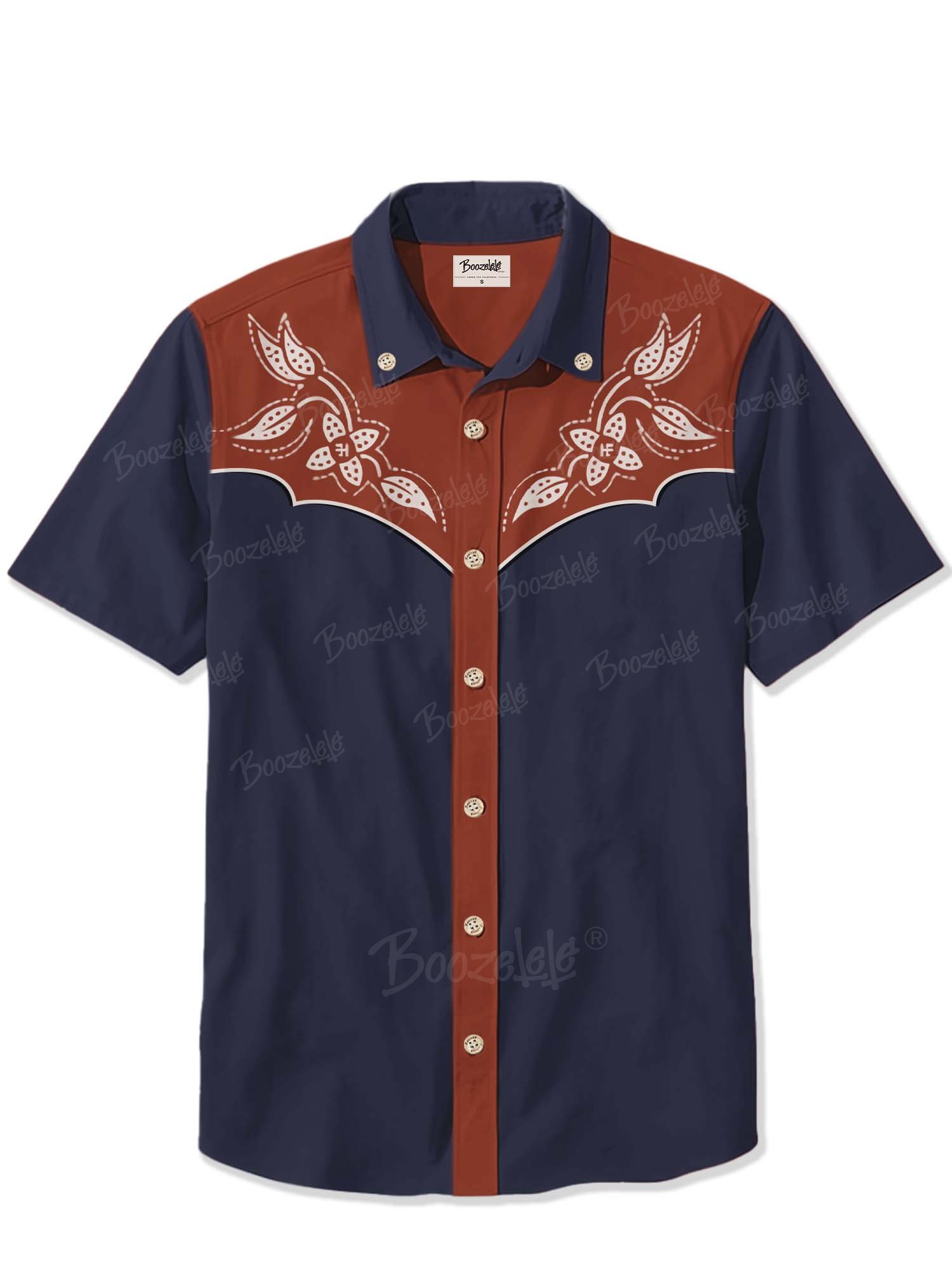 West Flower Cowboy - 100% Cotton Shirt