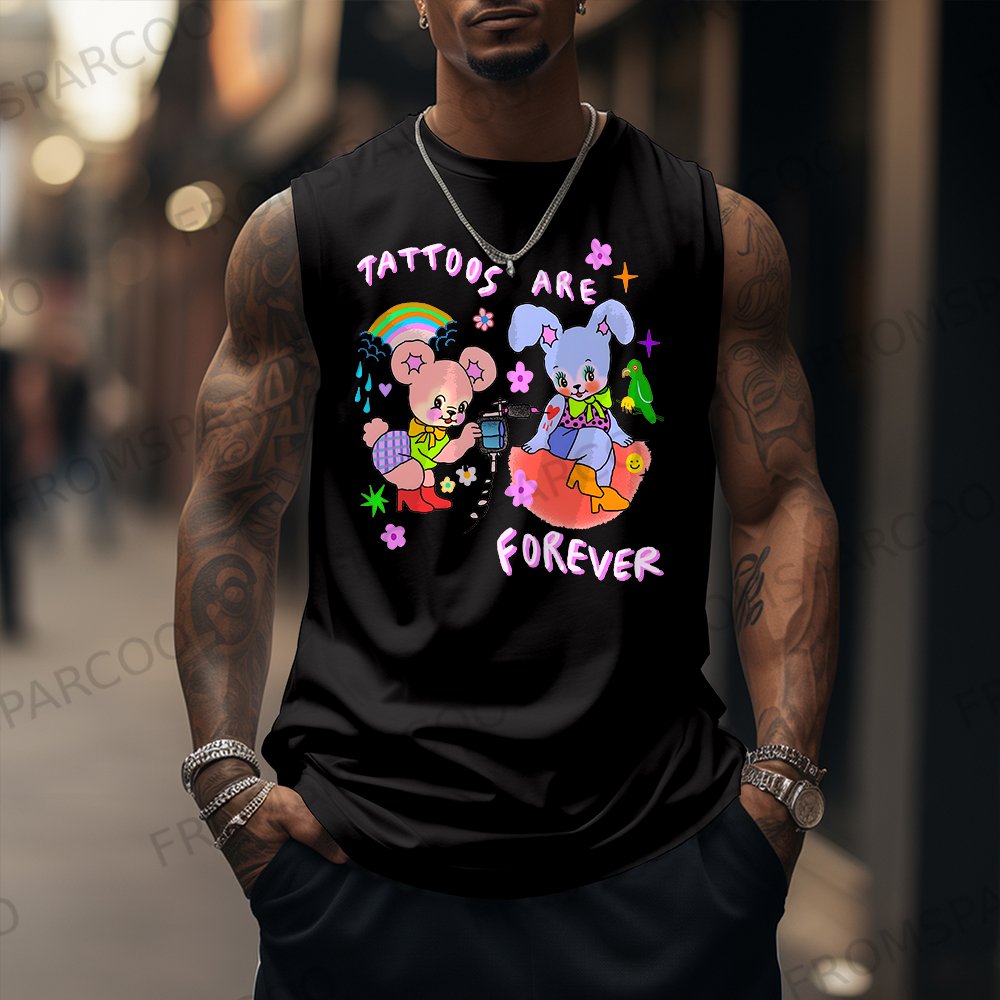 Tattoos Are Forever Unisex Casual Tank Top