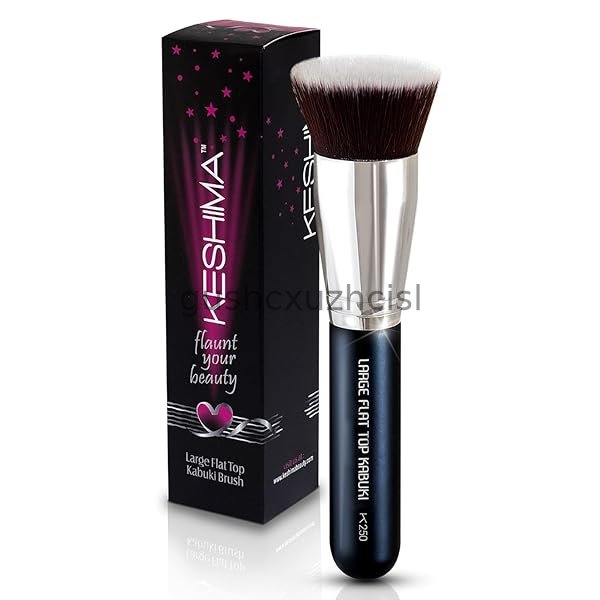Flat Top Kabuki Foundation Brush By KESHIMA - Premium Makeup Brush for Liquid, Cream, and Powder - Buffing, Blending, and Face Brush Regular