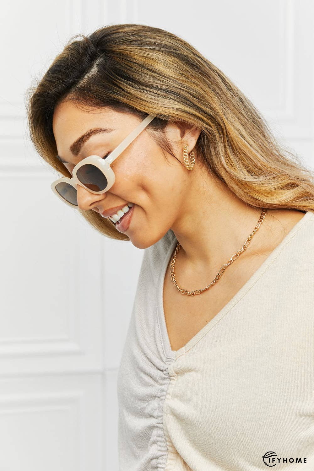 Oval Full Rim Sunglasses | IFYHOME