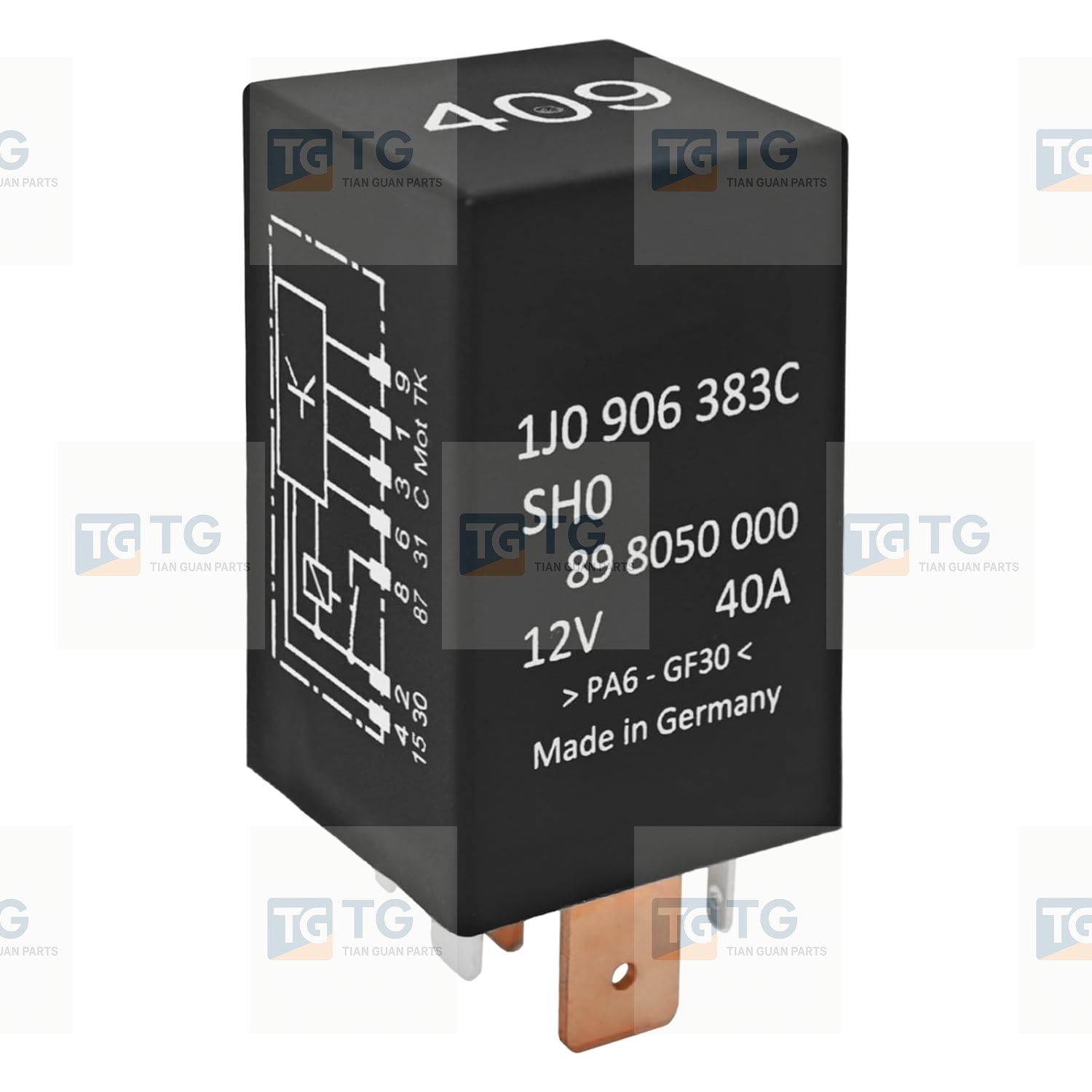 TG-Tian Guan 409 7-Pin Fuel Pump Relay 1J0906383C For Audi VW Volkswagen Jetta Golf Passat GTI MK4 Beetle Replace