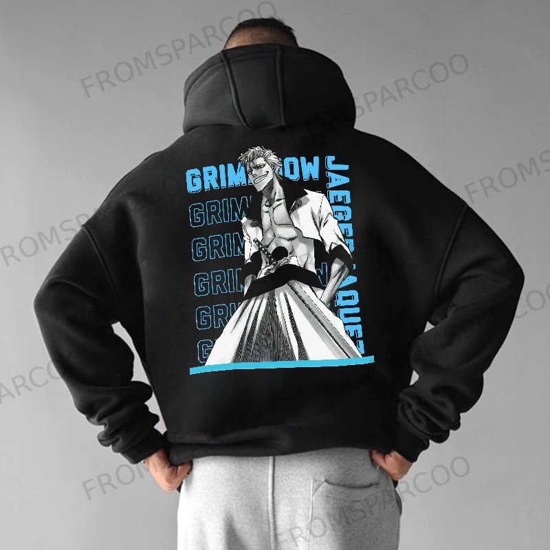 Grimmjow Unisex Casual Anime Print Oversized Hoodie