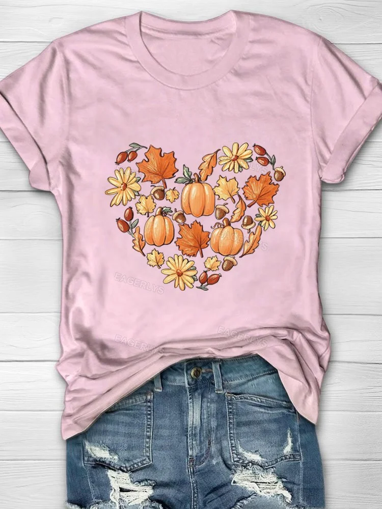 Eagerlys Love Fall Y'All Casual T-shirt Eagerlys