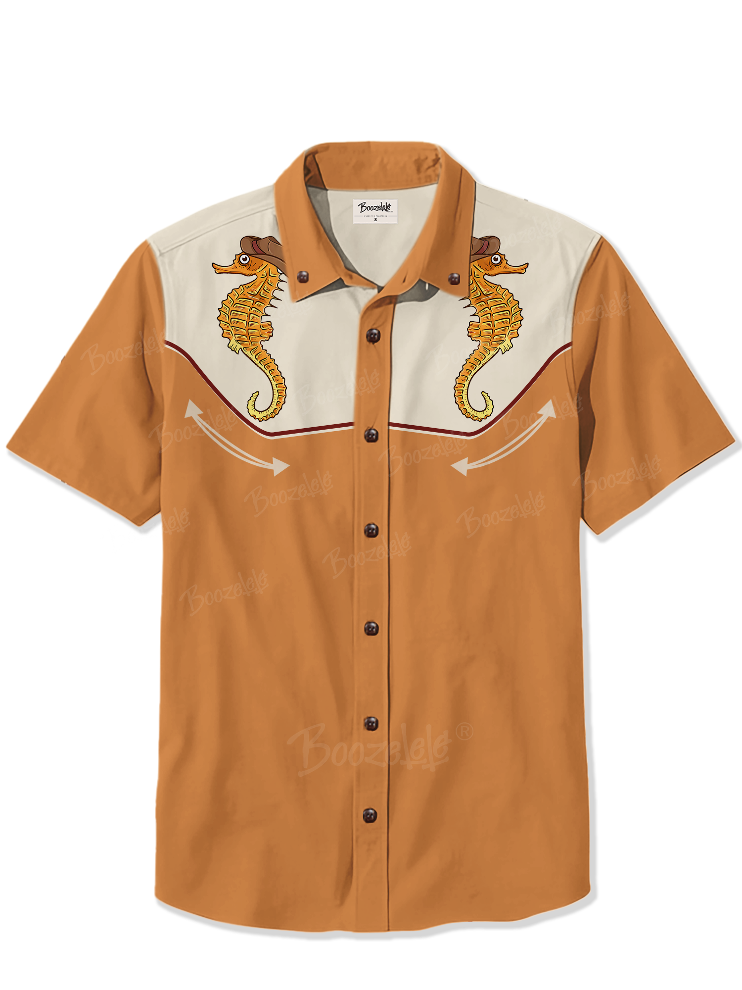 Western Seahorse Retro- 100% Cotton Shirt