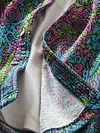 Men's Vintage Symmetrical Floral Art Print Soft Long Sleeve Pocket Shirt